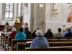 Festgottesdienst für die Kommunionjubilare an Ostermontag (Foto: Karl-Franz Thiede)